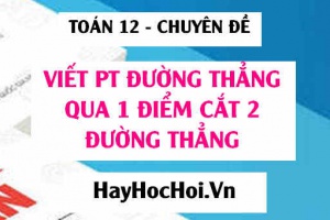 Viết phương trình đường thẳng qua 1 điểm và cắt 2 đường thẳng trong Oxyz - Toán 12 chuyên đề